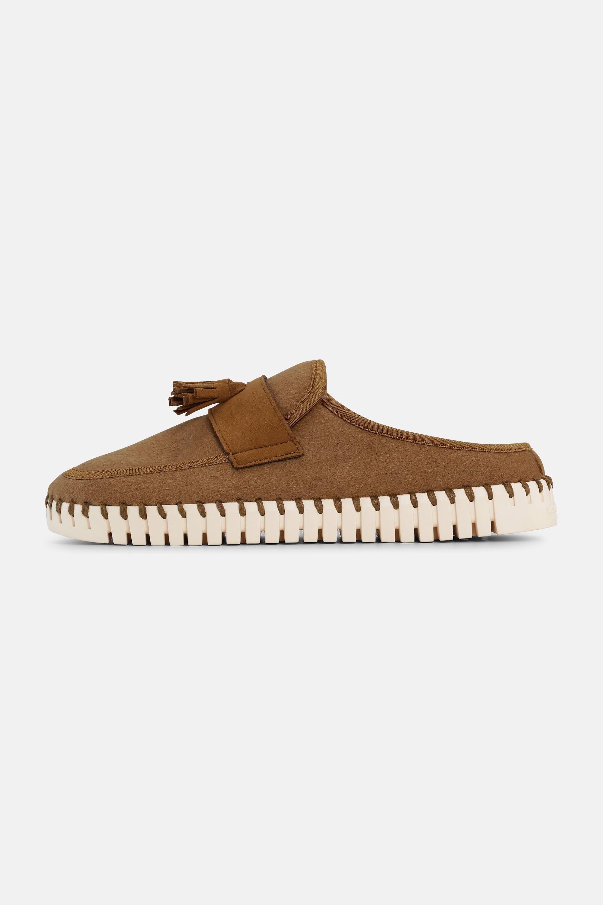 Tulip Wool Mule - Cashew Pearled Ivory